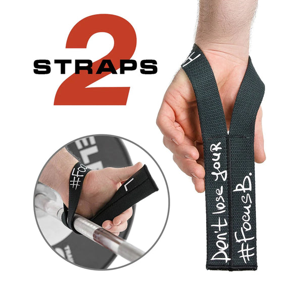 Correas para levantamiento de pesas #FocusB Blancas