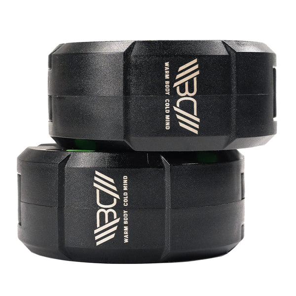 Black Magnetic Barbell Collars/Barbell Clips with magnet - Warm Body Cold Mind