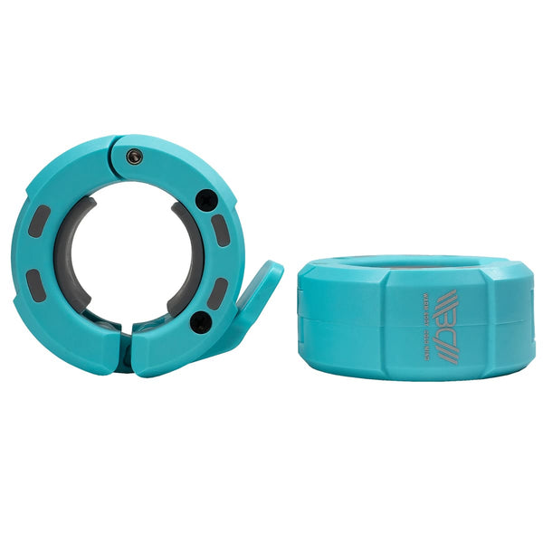 Blue Magnetic Barbell Collars/Barbell Clips with magnet - Warm Body Cold Mind