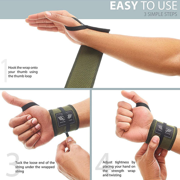 Cotton Weightlifting Wrist Wraps