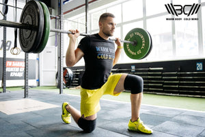 Front Lunges using Knee Sleeves