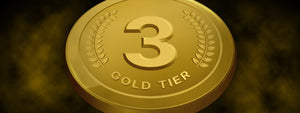 Gold medal with "Tier 3 Gold" text - Warm Body Cold Mind