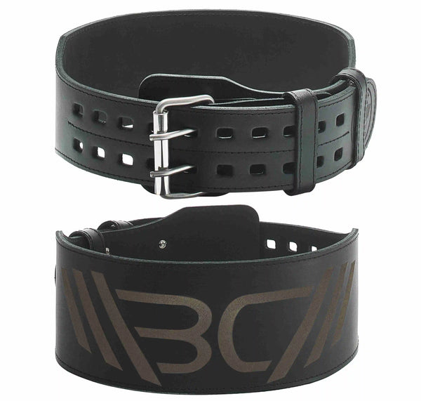 Leather Weightlifting Belt Black
