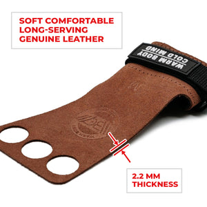 Orange Leather Hand Grips Basic