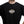 Cotton black T-Shirt Lift Off on lifter (front view, logo WBCM close up) – Warm Body Cold Mind