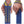 Weight Lifting Wrist Straps V1 Navy/Orange
