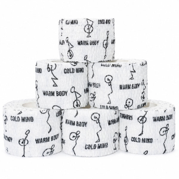 Weightlifting Thumb Tape White Color, 6 per pack - Warm Body Cold Mind