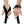 Straps V2 Pro Black with a brand logo being worn on hands against a white background - Warm Body Cold Mind