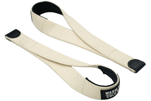 Straps V2 Pro White with a brand logo on a white background - Warm Body Cold Mind