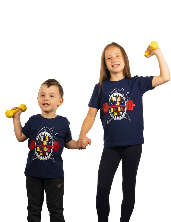 Warm Body Cold Mind Kid's T-Shirt "Shark"