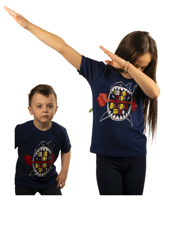 Warm Body Cold Mind Kid's T-Shirt "Shark"