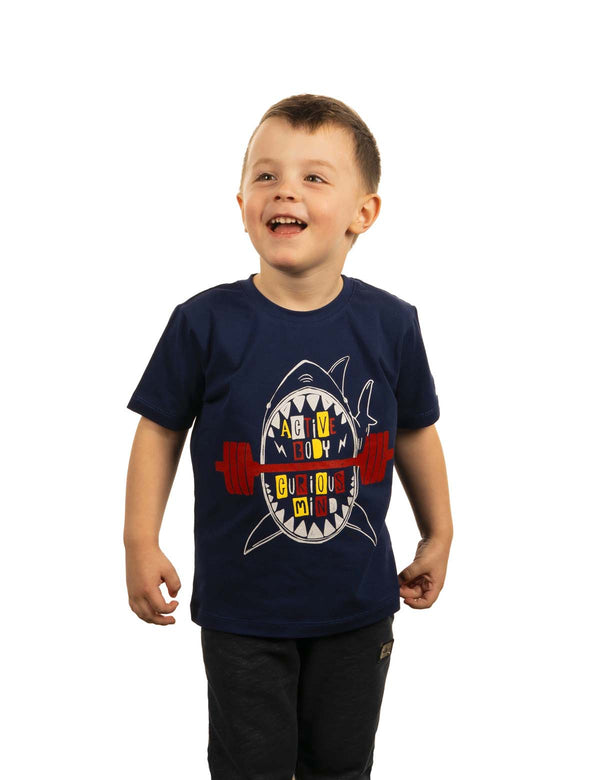 Warm Body Cold Mind Kid's T-Shirt "Shark"